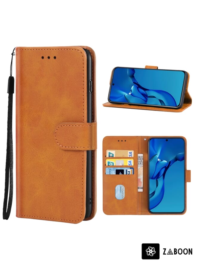 Zaboon Leather  Protective Case Cover For Huawei P50E - Image 1