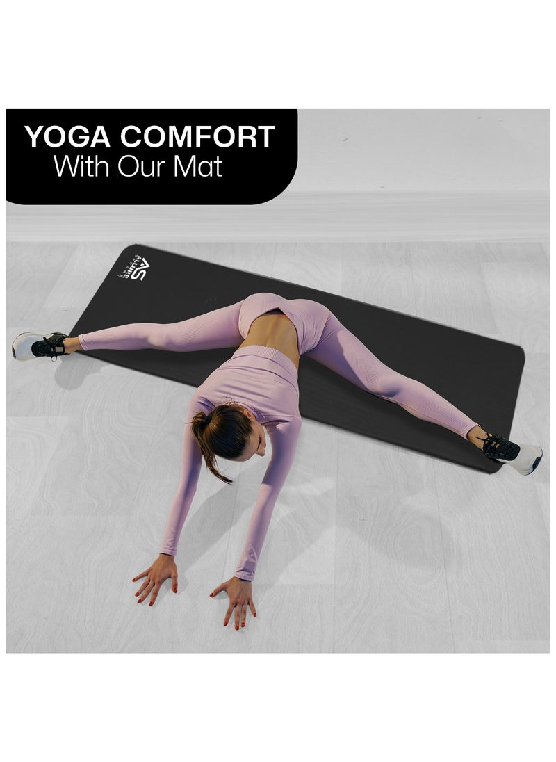 Allure Sphere Sphere Yoga Mat 10Mm Thick Double Sided Non-Slip Nbr Exercise Mat - Ideal Floor Mat For Gymnastic Pilates Fitness Workout Stretching - Training Equipment For Home Gym & Outdoor  - Image 2