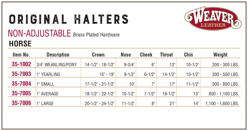 Weaver Leather Original Non-Adjustable Nylon Horse Halter Black, Weanling/Pony