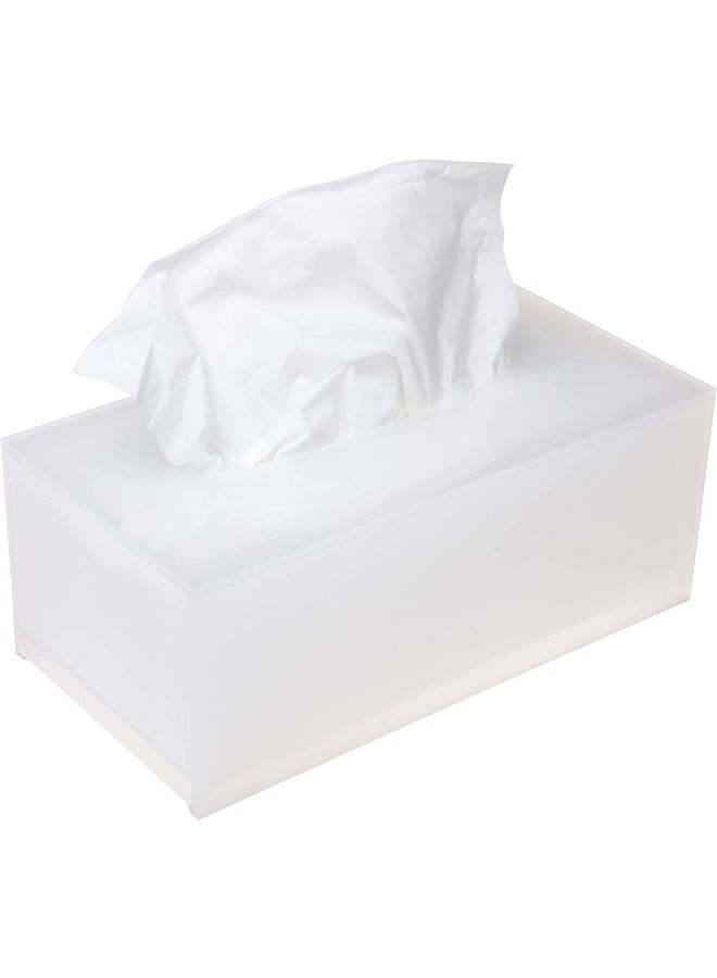LAMSIT IBDAA Acrylic Tissue Box Holder Case Storage Case Mirror Box Napkin Holder Organizer Rectangle 25x13x9 cm - Image 1