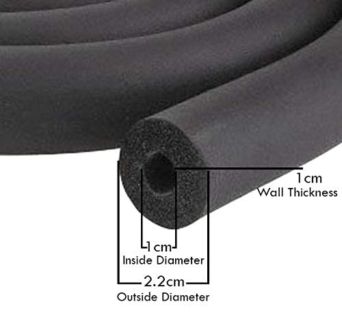 Onilu Onilu Air Conditioner Insulated Tube 14 ID X 38 THK for Air Conditioner Piping Heat and Cold Insulation Air Conditioners Polyethylene Foam Hose Pipe Class 1 Black  - Image 3