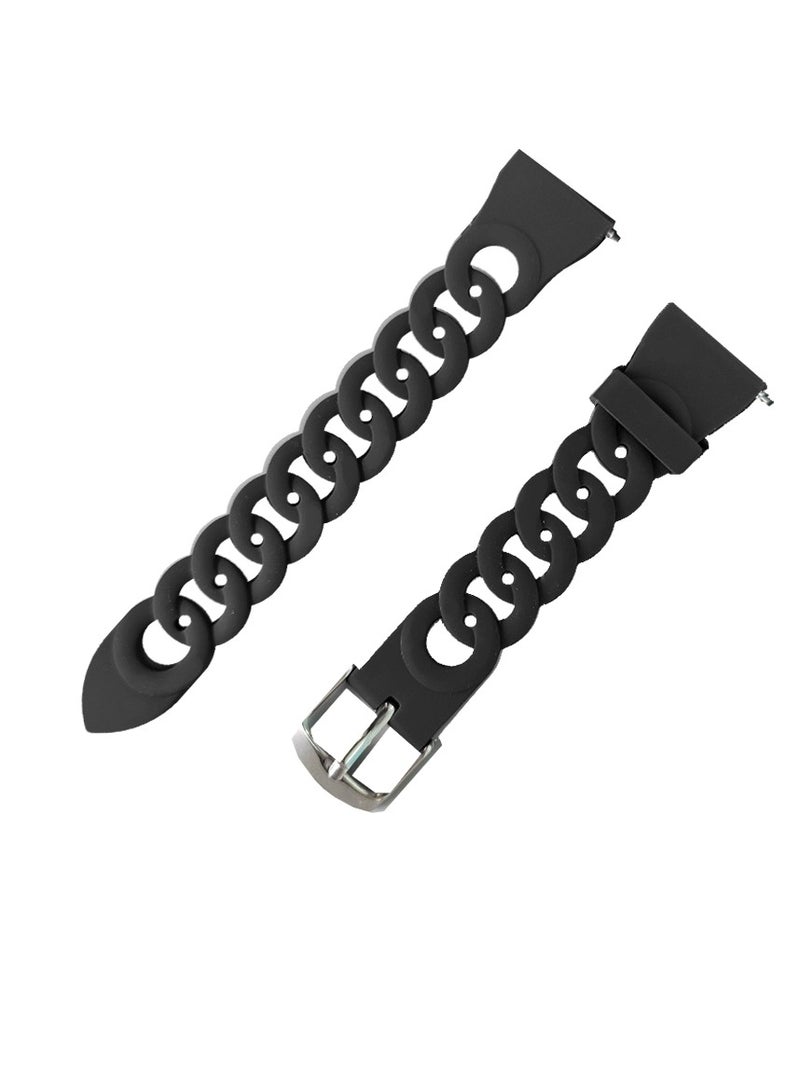 Silicone Bracelet for Huawei Watch Fit 3 Strap, Soft Silicone Sport Replacement Strap for Huawei Watch Fit 3 Band Women/Men, Adjustable Waterproof Sports Strap