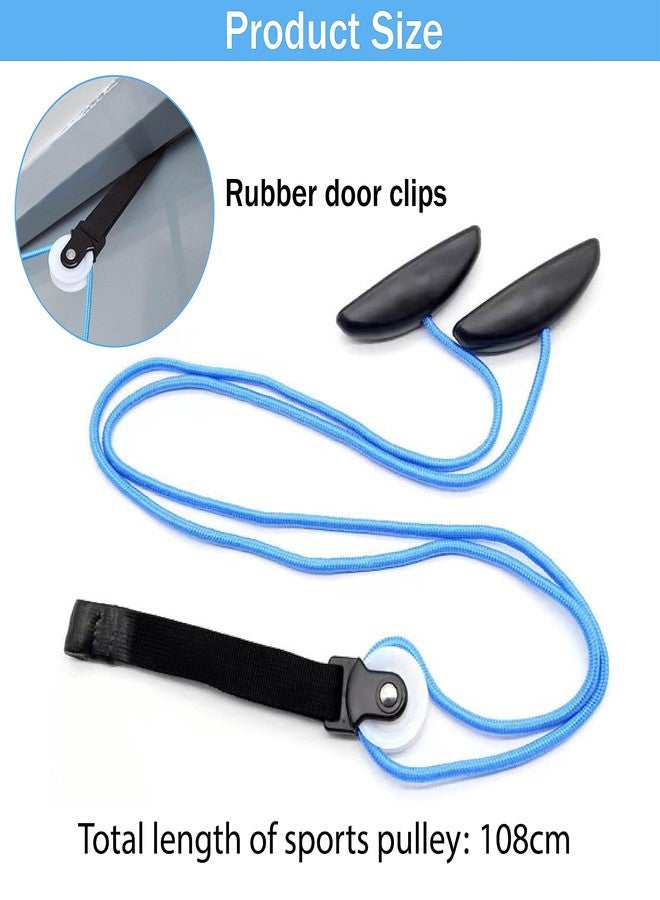 Zlongron pulleys for shoulder rehab over door,Helps promote recovery from surgery and shoulder pain relief，shoulder pulley for physical therapy，therapist choice shoulder pulley over the door (blue) - Image 2