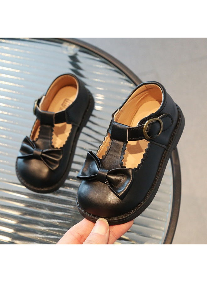 Girls Shoes Cute Bow Princess Shoes Summer New Fashion Soft Bottom Velcro Shoes Shoes Performance Shoes
