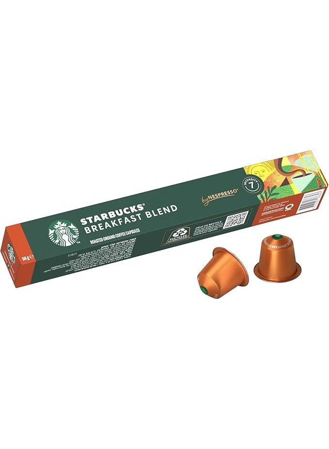 Starbucks Breakfast Blend – 10 Capsules - Image 1