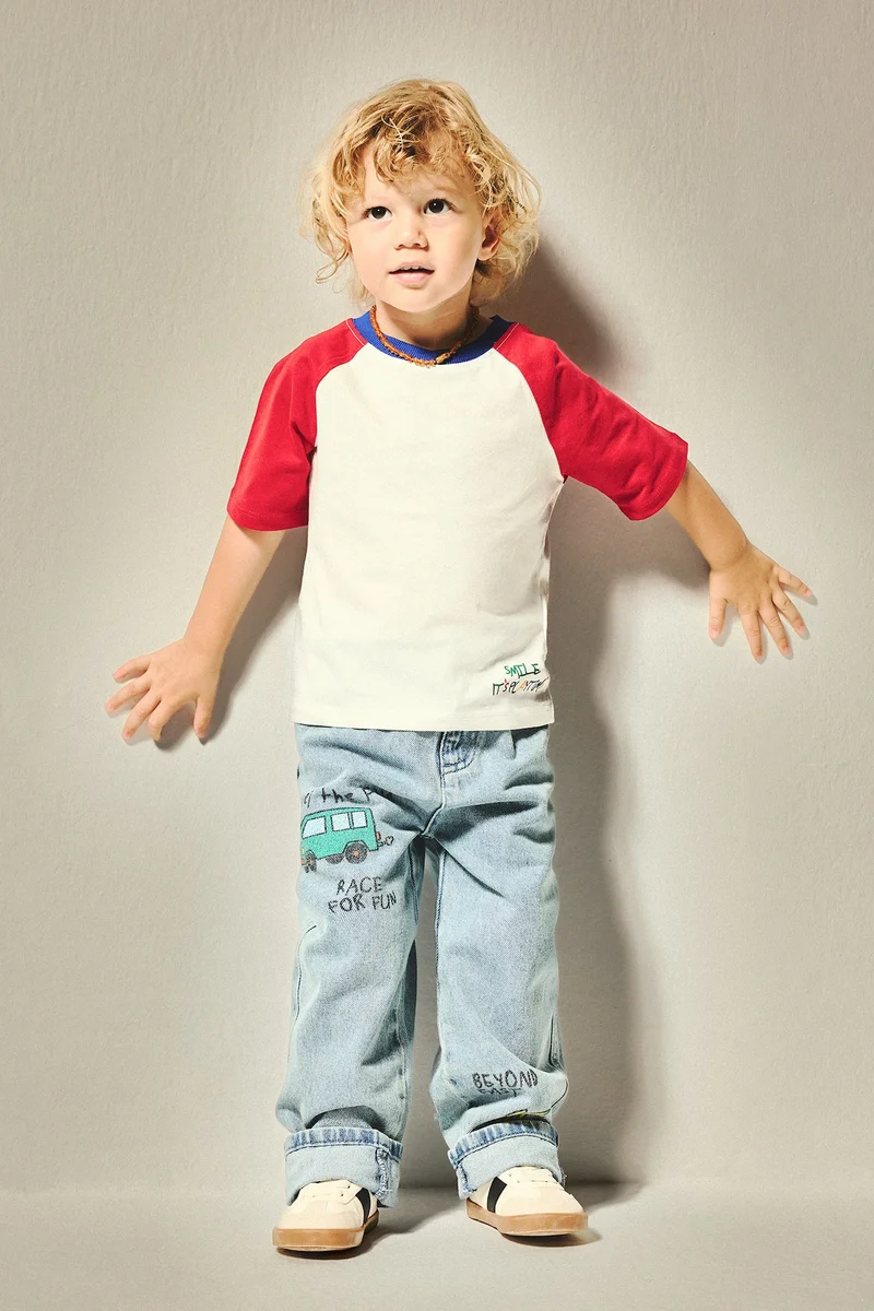 Defacto Baby Boy 100% Cotton Oversize T-Shirt