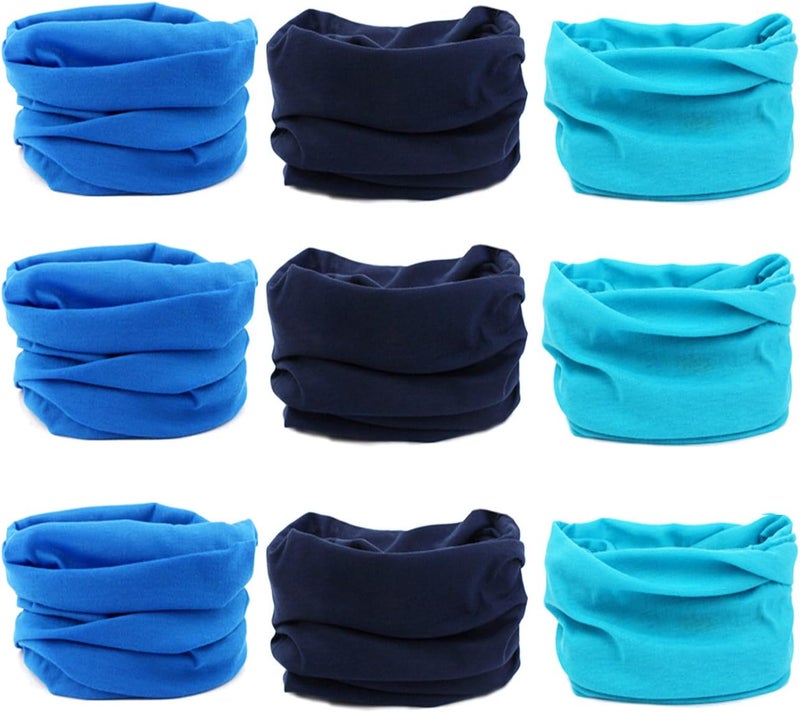 KINGREE 9PCS Outdoor Headscarves - Multi-functional Headband Headwear for Men and Women - Image 1