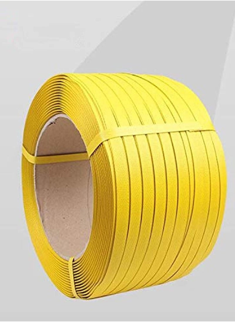 Midwest - Polypropylene Heavy Duty Hand Grade Strapping, 5kgs/11Lbs, 15mm/0.5in, Yellow - Image 1