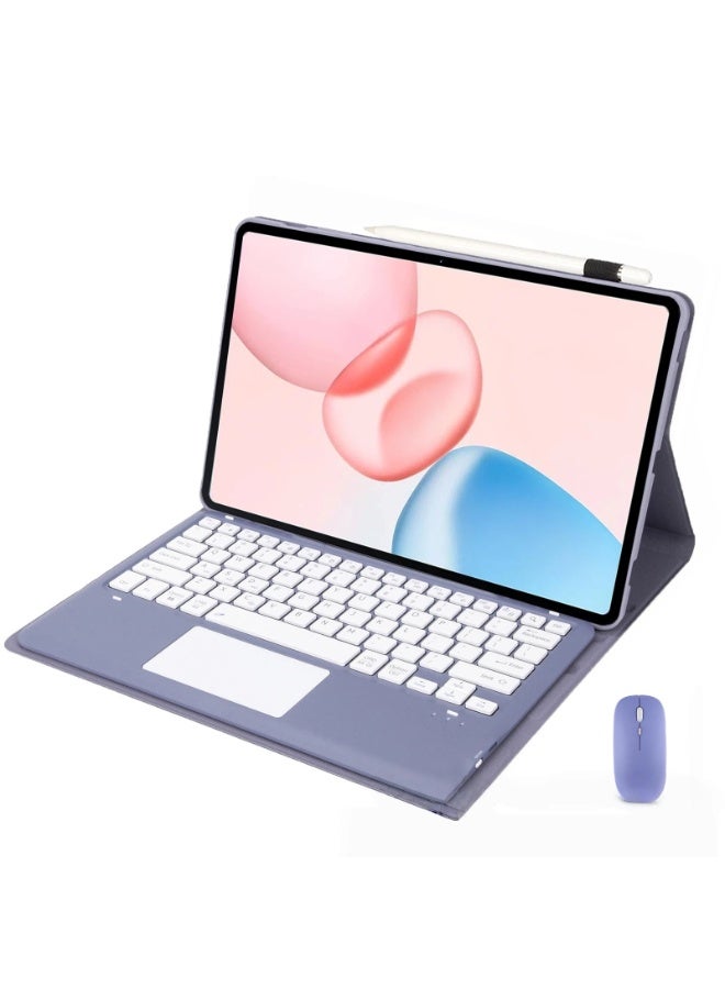 Arabic English Touch Keyboard Case + Mouse, Magnetic Leather Cover for Honor MagicPad 3 13.3 2025 - Image 1