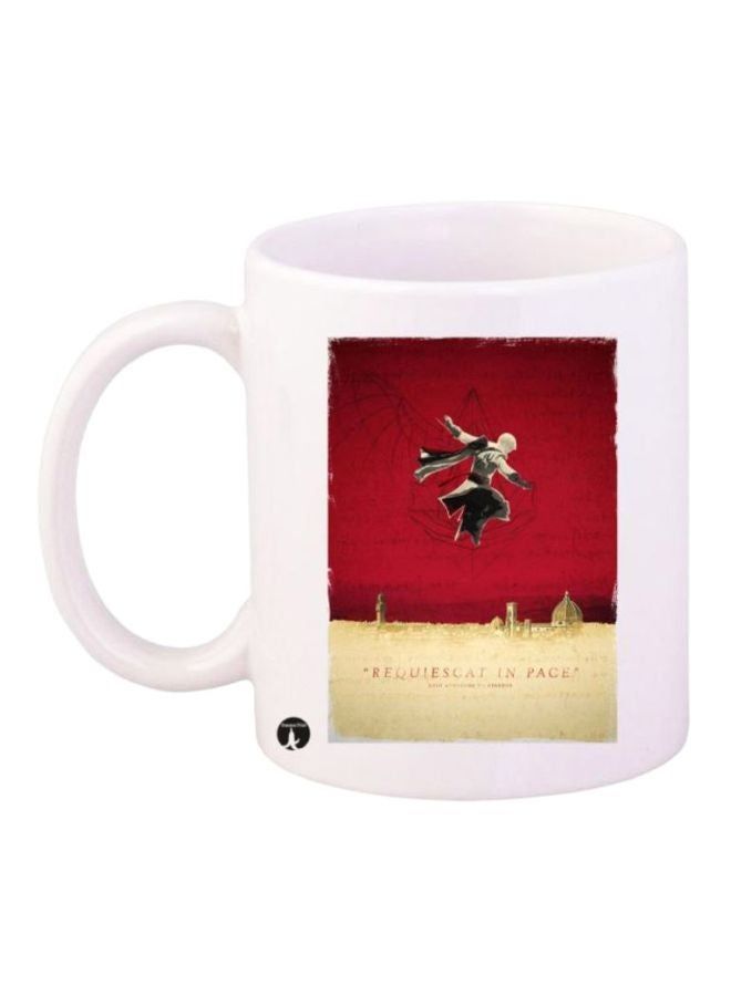 RKN Assassin's Creed Printed Coffee Mug White/Red/Black - Image 2