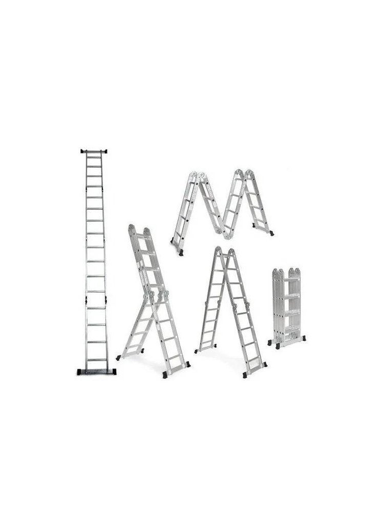 TOTAL Total Multi Purpose Aluminum Ladder 4 X 4 STEPS THLAD04441  - Image 1