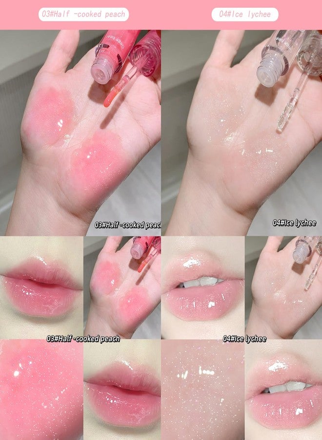 Gege Bear Fruit Extract Moist Lip Oil | Natural Moisturizer & Tint Hybrid for Dry Lips | Shiny Finish Lip Treatment | Lightweight, Non-Sticky, Long-Lasting Lip Care for All Skin Tones (Set A ( Shades 01, 02 & 03), 2.5g) - Image 4