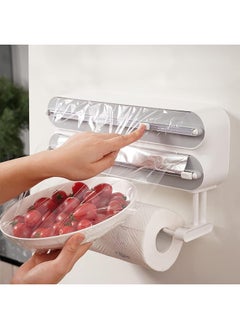 GT-Wheel 3 in 1 Food Wrap Cutter Magnetic Reusable Tin Aluminum Foil Dispenser wall mounted  - Image 1