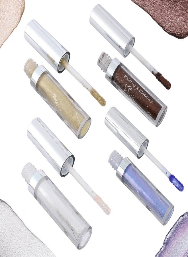 Coalitione Liquid Eyeshadow 12 Colors Long Lasting Waterproof Shining Shimmer Glitter Eyeline liquid Matte Eyeshadow,Girls Silver Liquid Eyeshadow for Party Festival Makeup Beauty - Image 3