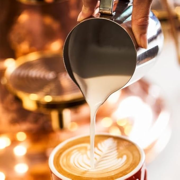 Unity Milk Frothing Jug 350Ml 12Oz Stainless Steel Milk Pitcher Cup Barista Milk Jug And Latte Decorating Art Pen For Making Coffee Cappuccino Frothing Milk Coffee Machine - Image 3