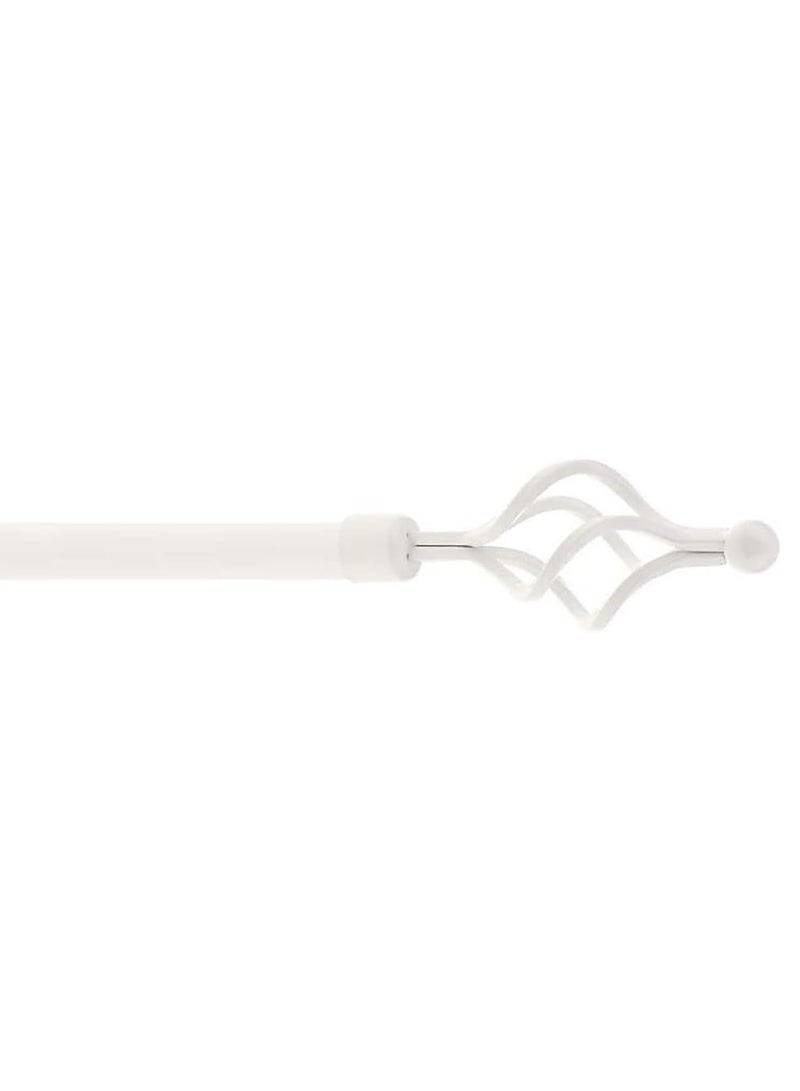 DubaiGallery Roman Pole Style Extendable Curtain Rod, Metal Single Rod Window Treatment Rod Drapery Rod  - Image 2