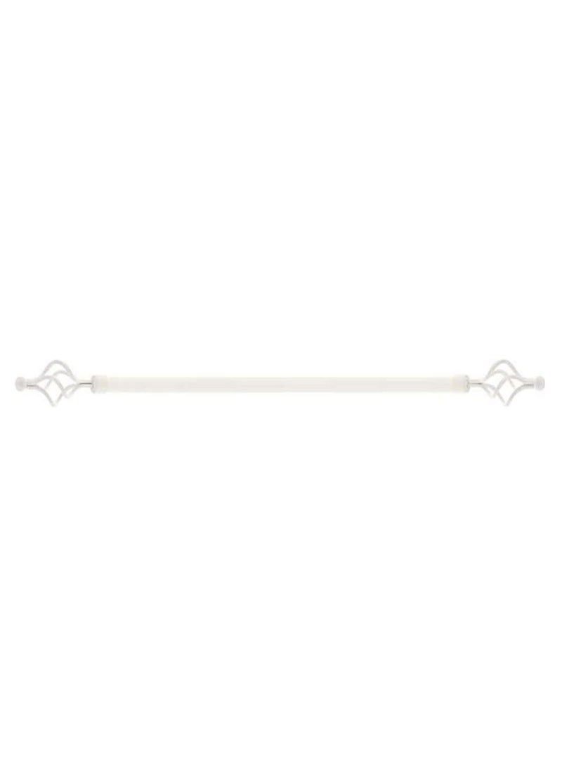 DubaiGallery Roman Pole Style Extendable Curtain Rod, Metal Single Rod Window Treatment Rod Drapery Rod  - Image 1