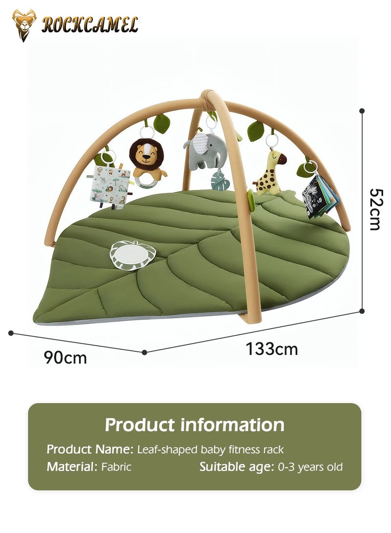ROCKCAMEL New Baby Play Gym & Activity Mat,Infant Activity Center with 6 Detachable Toys, Tummy Time Mat Promote Motor Skills & Sensory Development Mat for for Newborn Baby - Image 5