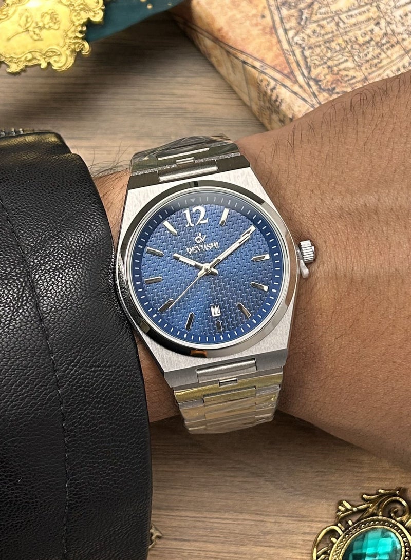 ديفوشي ساعة يد رجالية بتاريخ استيل ضد الماء من ماركة ديفوشي - Image 1