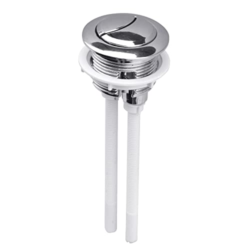Slaige Dual Flush Toilet Kit Plastic Adjustable Top Push Button Toilet Tank Button Replacement for Most Dual Flush Toilet with 38mm Hole in the Cistern Lid - Image 1