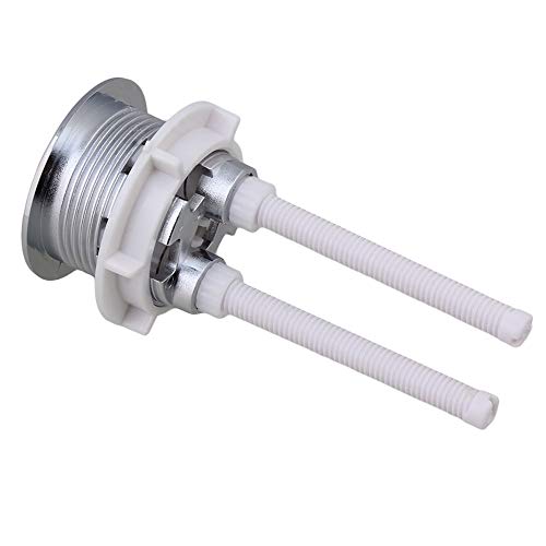 Slaige Dual Flush Toilet Kit Plastic Adjustable Top Push Button Toilet Tank Button Replacement for Most Dual Flush Toilet with 38mm Hole in the Cistern Lid - Image 2