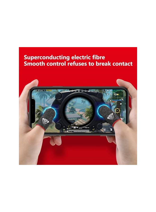 Green Tiger Mobile Game Controller Finger Sleeve Sets, 5 Pairs Anti-Sweat Breathable Full Touch Screen Sensitive Shoot Aim Joysticks Finger for PUBG/for Knives Out/for Rules of Survival, Type B - Image 5