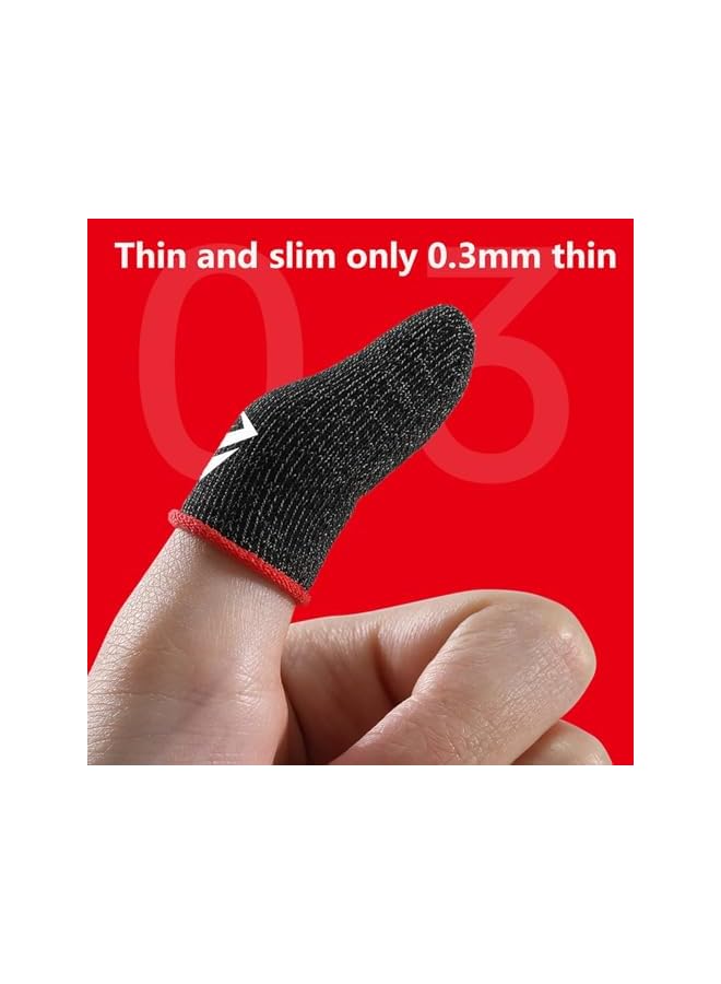 Green Tiger Mobile Game Controller Finger Sleeve Sets, 5 Pairs Anti-Sweat Breathable Full Touch Screen Sensitive Shoot Aim Joysticks Finger for PUBG/for Knives Out/for Rules of Survival, Type B - Image 2