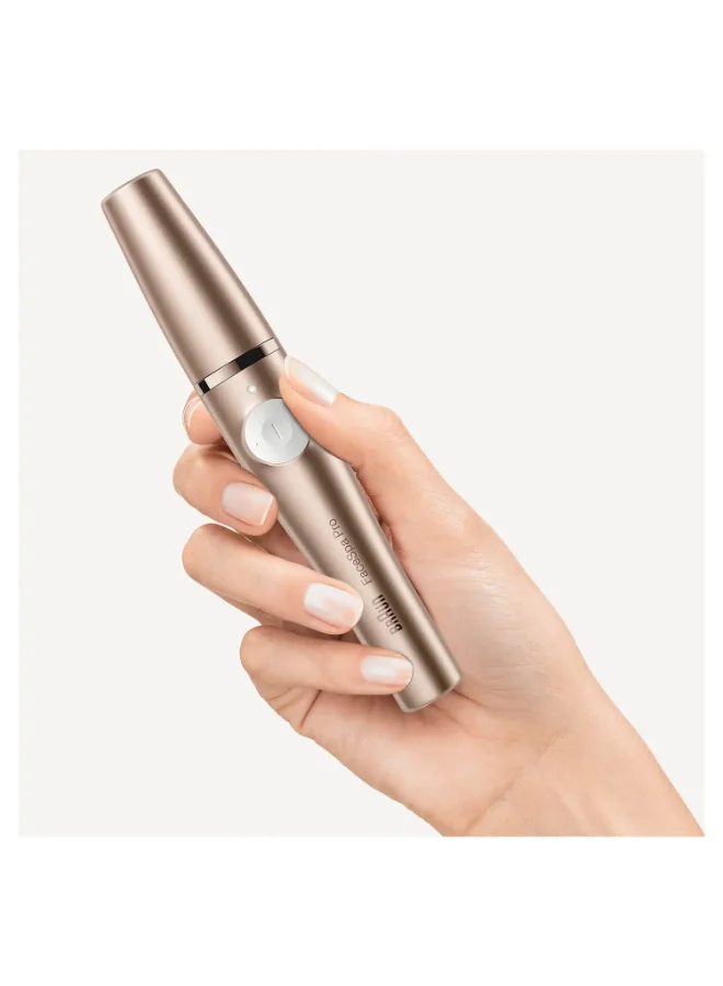 BRAUN Face SpaPro 921 3-In-1 Facial Epilating Cleansing And Skin Toning System With 5 Extras Gold