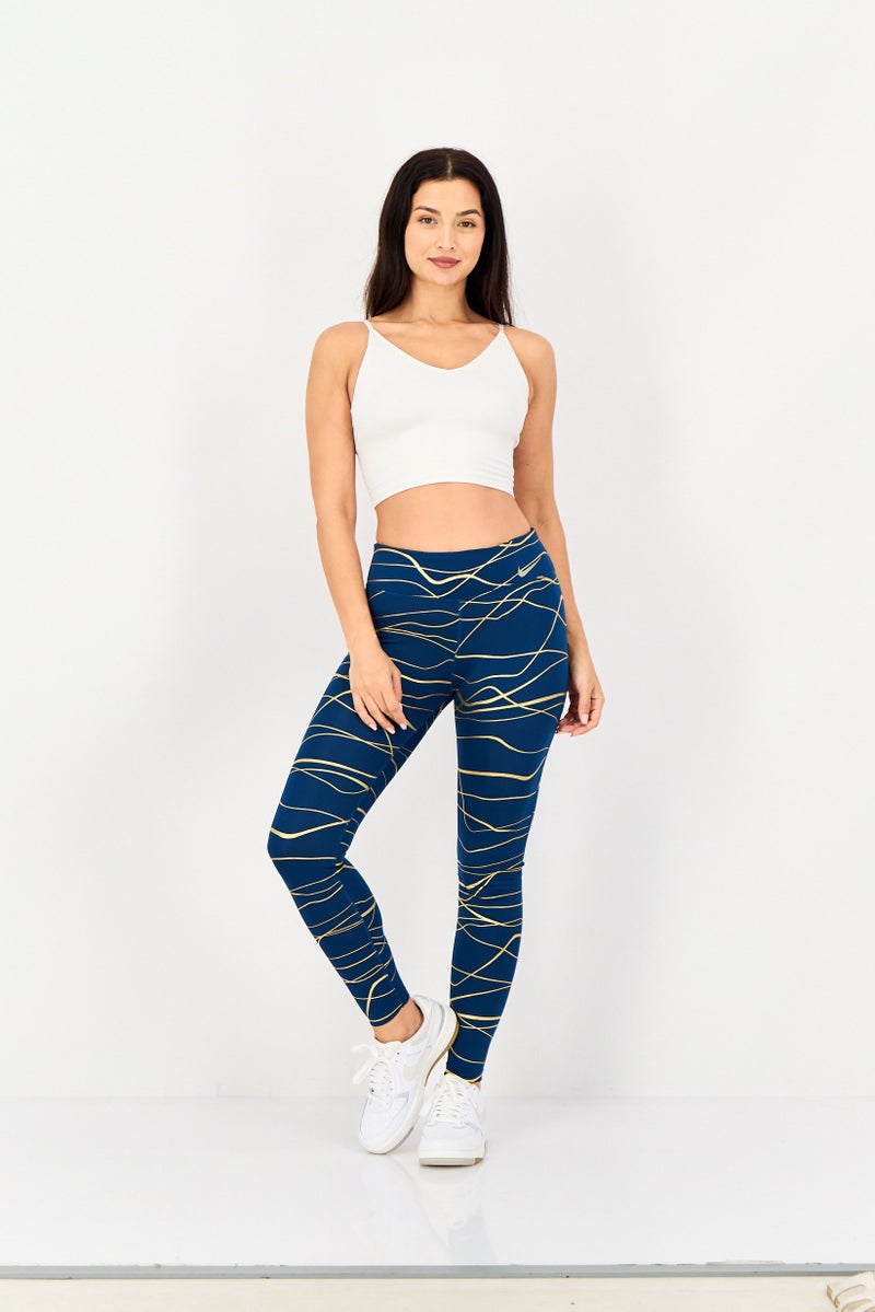 Nike Women Tight Fit Training Leggings, Multicolor - Image 3