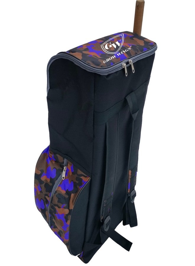 Grow wings Blue New Crciket Kit Bag with Smooth Fabric Attractive Design Kit for Criacketer - Image 4
