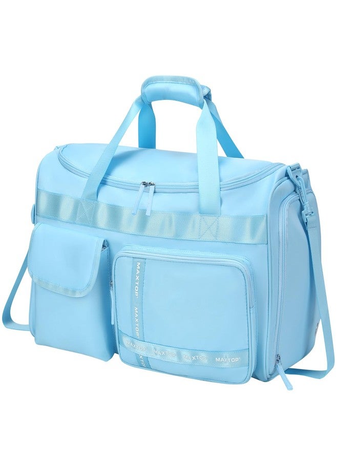 MAXTOP Gym Bag for Women Sports Duffel Bags Carry On Tote Weekender Overnight Bag Large Capacity Duffle Bag With Shoe Compartment,Gym Tote Bag with Dry and Wet Separation - Image 1