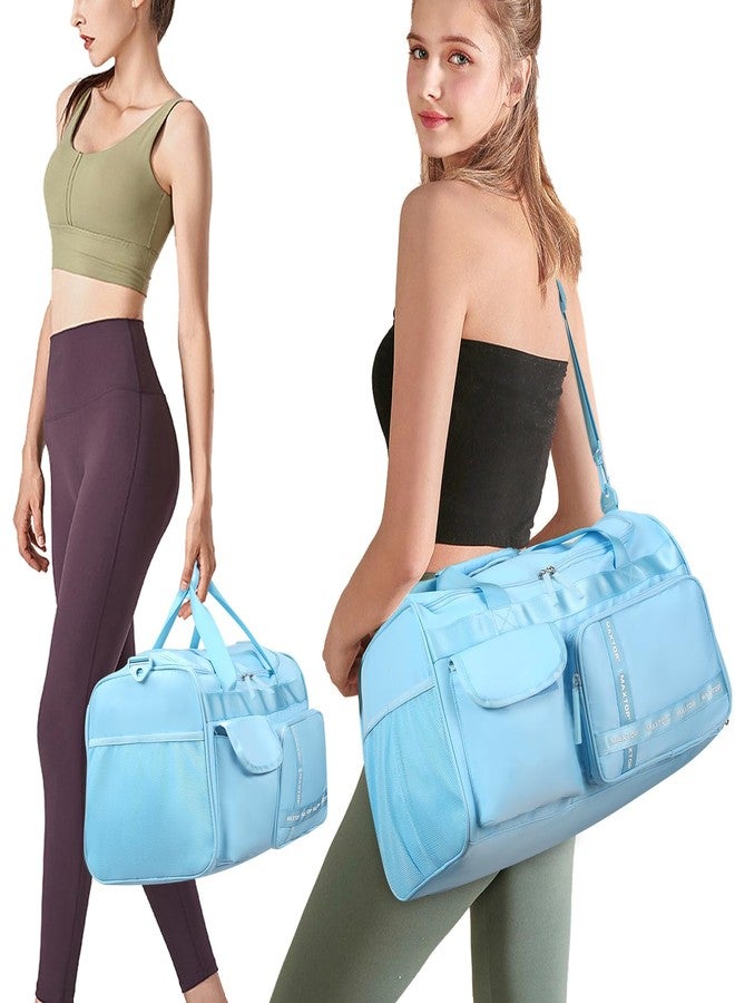 MAXTOP Gym Bag for Women Sports Duffel Bags Carry On Tote Weekender Overnight Bag Large Capacity Duffle Bag With Shoe Compartment,Gym Tote Bag with Dry and Wet Separation - Image 2