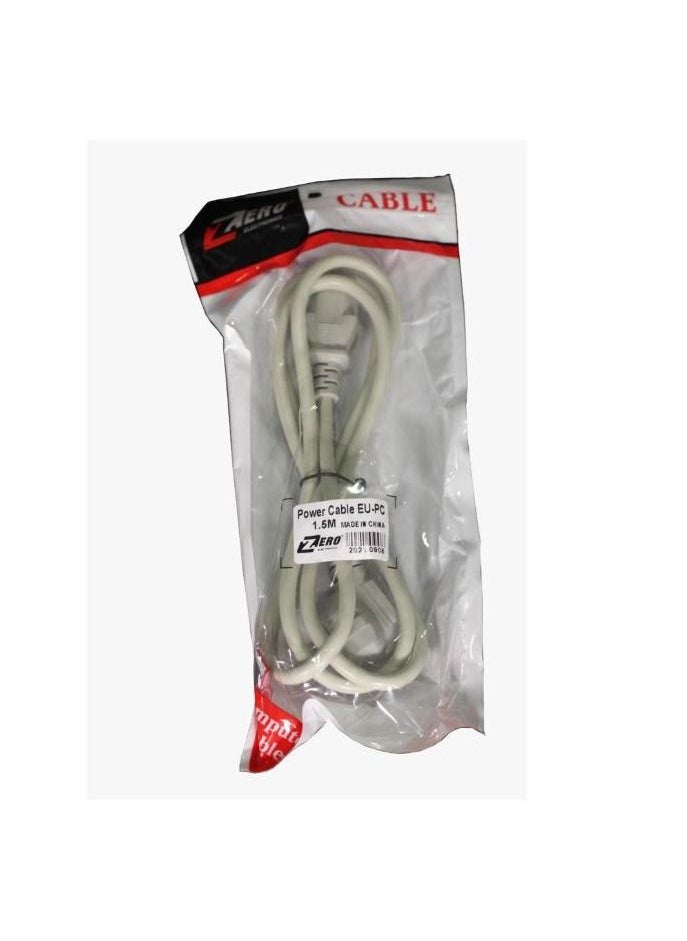 Zero Power Cable For Computer 1.5M Grey  - Image 3