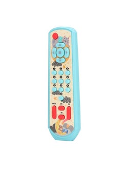 نيبمينينت TV Remote Control Toy Baby Simulated with Sound and Light for Early Education Learning Blue  - Image 2