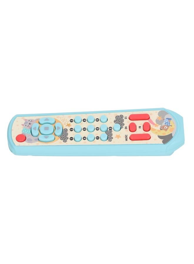 NIBEMINENT TV Remote Control Toy Baby Simulated with Sound and Light for Early Education Learning Blue  - Image 5
