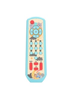 نيبمينينت TV Remote Control Toy Baby Simulated with Sound and Light for Early Education Learning Blue  - Image 1