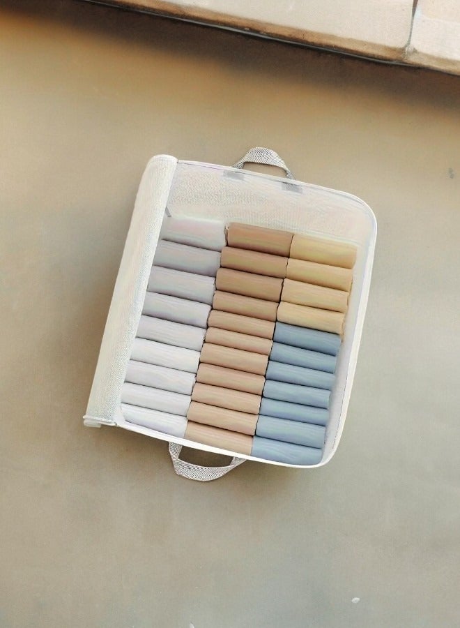 صندوق تخزين منظم متعدد الاستخدامات ومتين بسعة 110 لتر للملابس واللحاف وأغطية السرير - Image 2