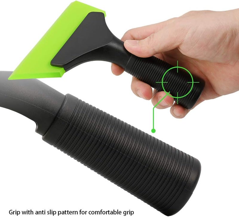 FOSHIO Small Squeegee with 5 Inch Dark Blue & Green Rubber Blade Mini Wiper Window Tinting Tools for Mirror Glass Window Cleaner with Non-Slip Handle, 2 Pack - Image 2