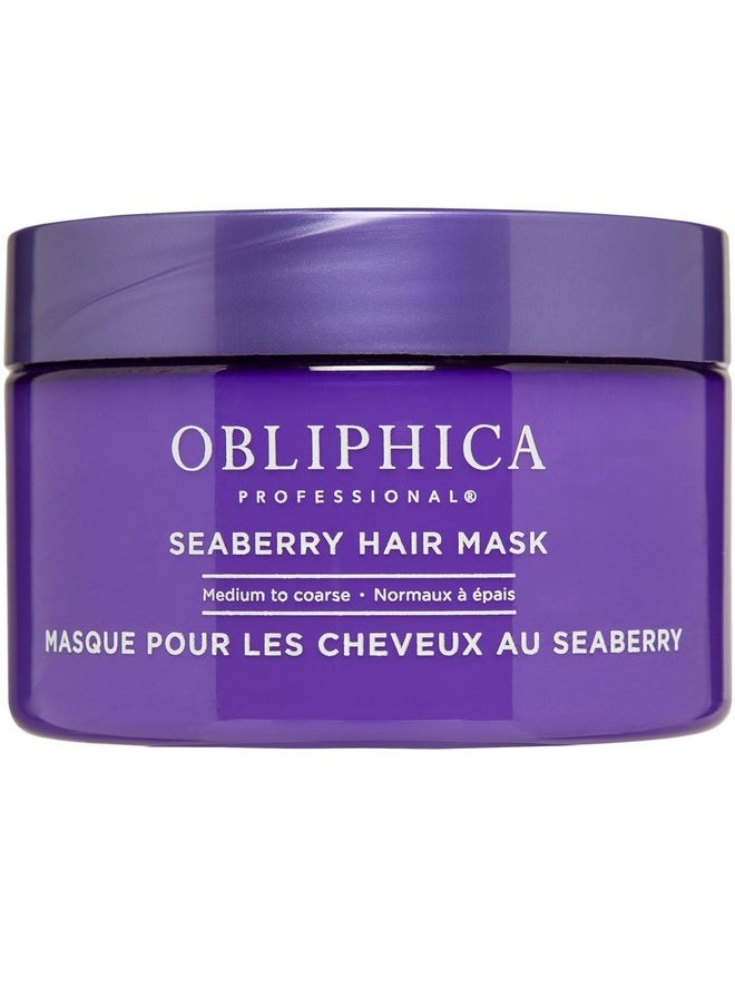 Obliphica Professional Obliphica Seaberry Hair Mask - Deep Conditioning Hydrating Treatment for Dry and Damaged Hair - Moisturizing Hair Repair and Growth Mask for Medium, Coarse, and Color-Treated Hair - 8.5 Ounces  - Image 1