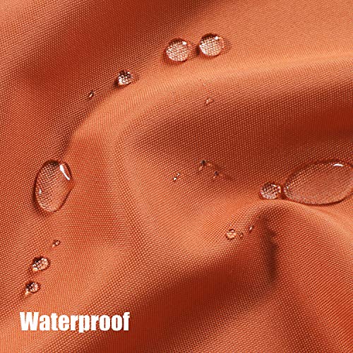 BONZER Outdoor Curtains for Patio Water Resistant Heavy Privacy Light Filtering Grommet Outside Curtains for Porch, Pergola, Gazebo, 1 Panel, 54W x 84L inch, Mecca Orange - Image 3