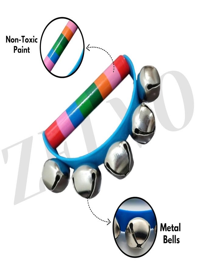 ZELVO Wooden Non Toxic Colourful Rattle Toys for Newborn Baby, Musical Infant Toy, Gift Set Age 0+, Multicolor (D Rattle & Stick Rattle) - Image 5