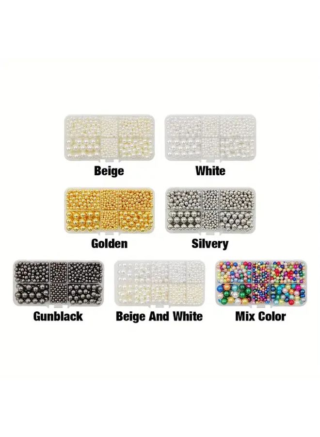 Golden Manual Hand Pressure Pearl Punching Machine Tool With 850 Pcs Beads Rivet Claw Nail Fixing Kit - Image 3