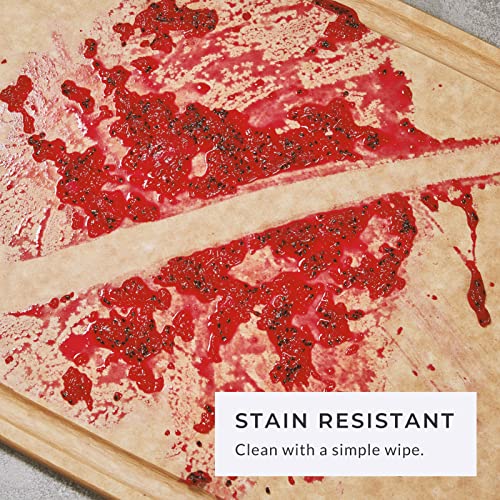 Elihome Classic Series Cutting Board for Kitchen- Natural Wood Fiber Composite, Dishwasher Safe, Eco-Friendly, Juice Grooves, Non-Porous, Reversible, BPA Free, Made in USA, 13"x 10" Medium- Natural - Image 5