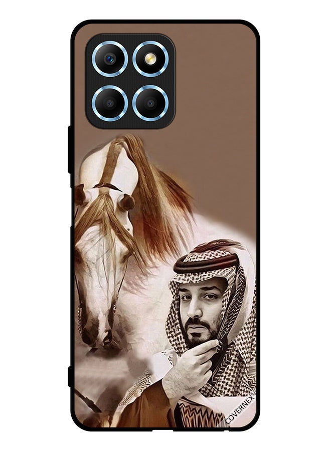 Covernex Protective Case Cover For Honor X8 5G Mohammad Bin Salman In Front Of Horse - Image 1