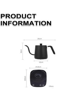 Generic Electric Gooseneck Kettle 304 Stainless Steel Coffee and Tea Pot Automatic Temperature Control and Constant Temperature, Quick Heating (BLack)  - Image 4