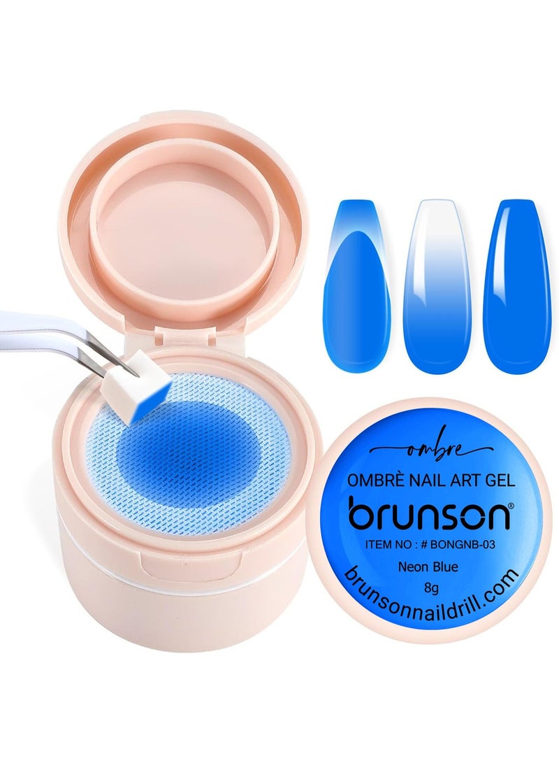 brunson جل فن الأظافر - جل أومبري برونسون 2 في 1 بوسادة 8 جرام - جل أظافر UV/LED لتصميمات أومبري متدرجة، فن الأظافر الفرنسي والتصاميم الإبداعية | جل تطبيق مزدوج بالإسفنجة والفرشاة للاستخدام الاحترافي في الصالونات - Image 1