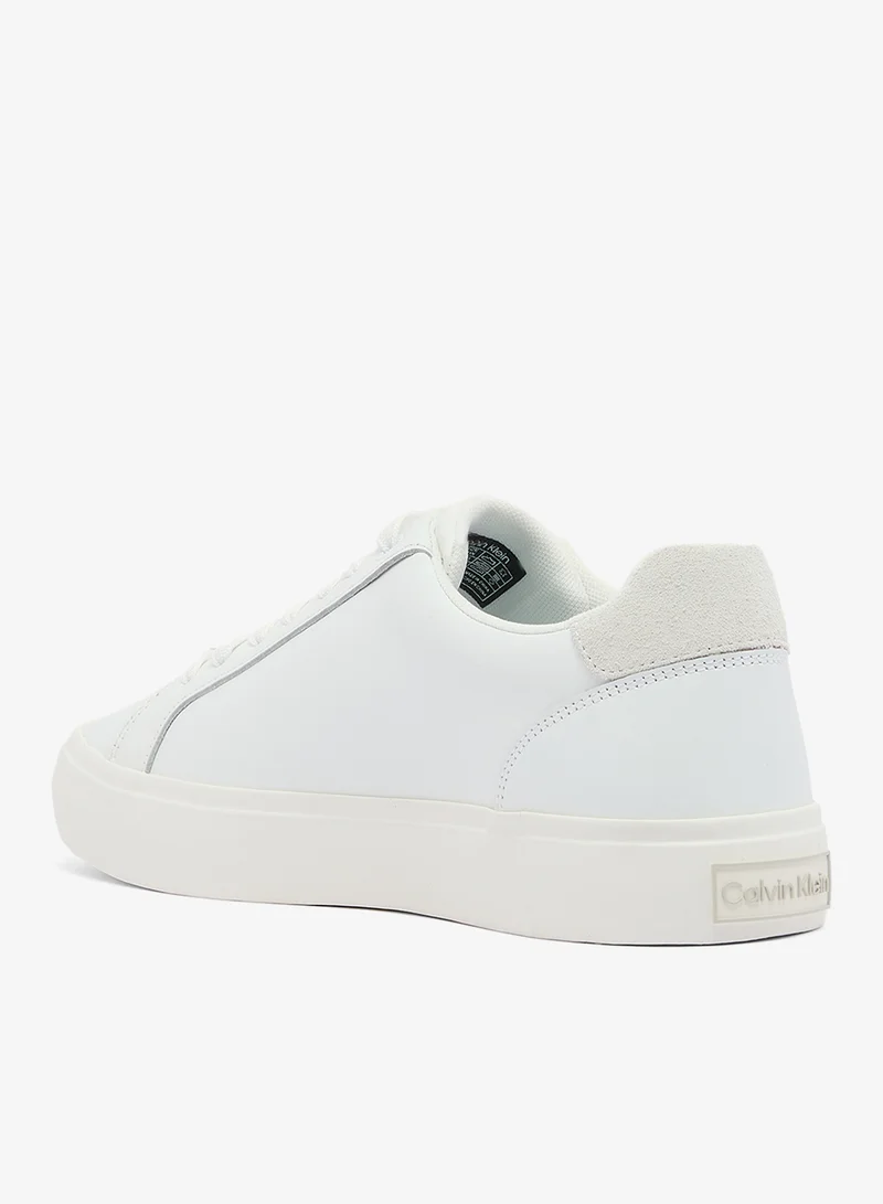CALVIN KLEIN Violette - Smooth Leather Logo Trainers