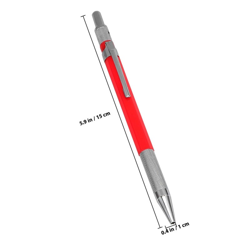 2 0mm Mechanical Carpenter Pencil Automatic Marking Tool with Black Red Refills for Woodworking Construction Drafting - Image 3