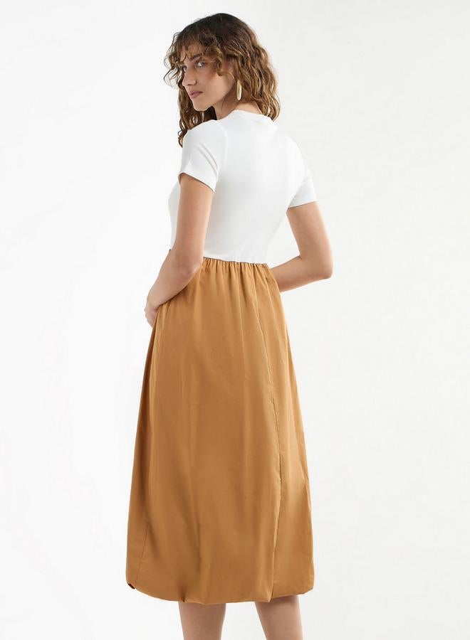 Splash FAV Panelled A-Line Dress - Image 3