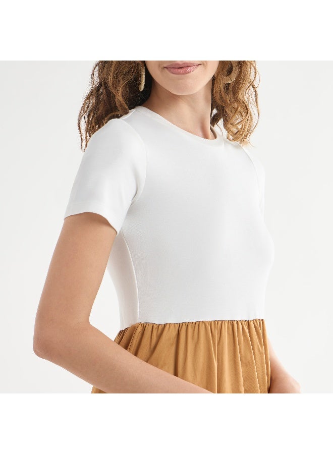 Splash FAV Panelled A-Line Dress - Image 4